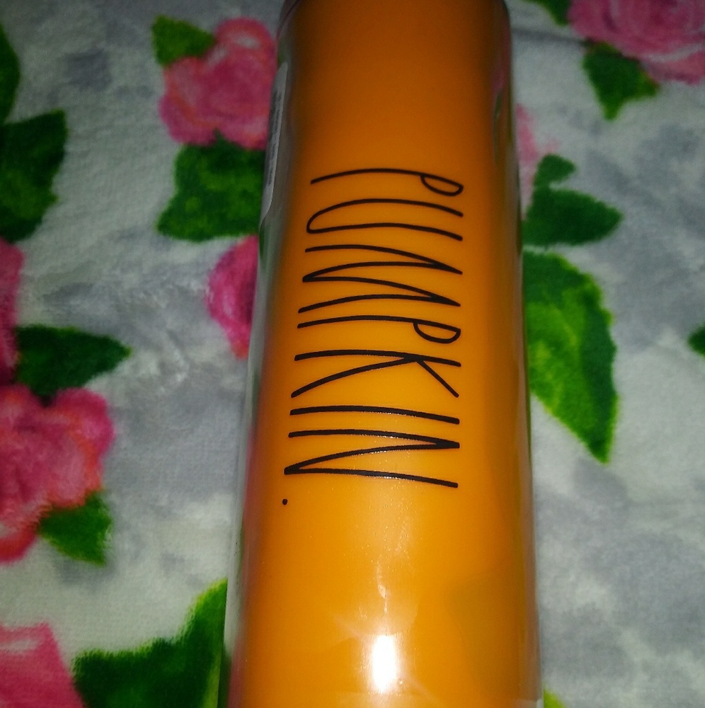 Rae Dunn PUMPKIN Glass Prayer Scented Candle